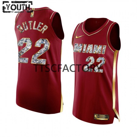 Camiseta Niños Miami Heat Jimmy Butler 22 Nike 2022 Playoffs Rojo Swingman